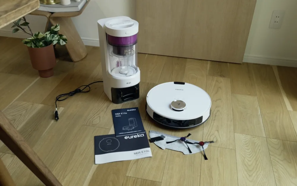 EUREKA E20PLUS 不快 ロボット掃除機 ホワイト 強力吸引力 水拭き両用